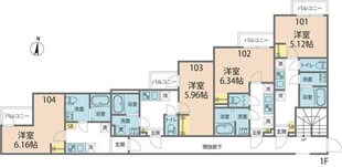 カインドネス中央林間の物件間取画像